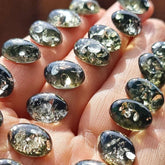 Green "Earth Stone" Oval Shape Calibrated Cabochon
